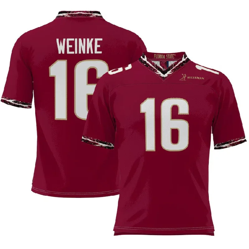 Championship Football Fan Jersey-F.State Seminoles #16 Chris Weinke Heisman Football Jersey - Garnet American College Jerseys