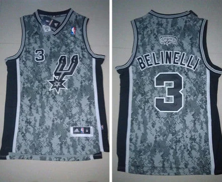 Basketball Sisterhood Jersey-Spurs 3 Belinelli Camo New Revolution 30 Basketball Jerseys