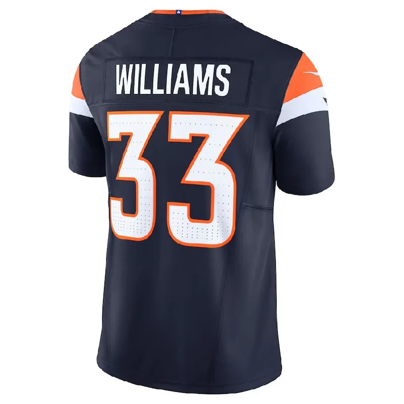 Softball League Football Jersey-D.Broncos #33 Javonte Williams Alternate Vapor F.U.S.E. Limited Jersey - Navy Football Jerseys