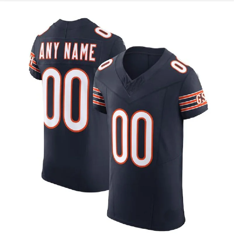 Football Fashion Trend Jersey-Custom C.Bears Navy Vapor F.U.S.E. Elite Jersey Stitched Jersey Football Jerseys