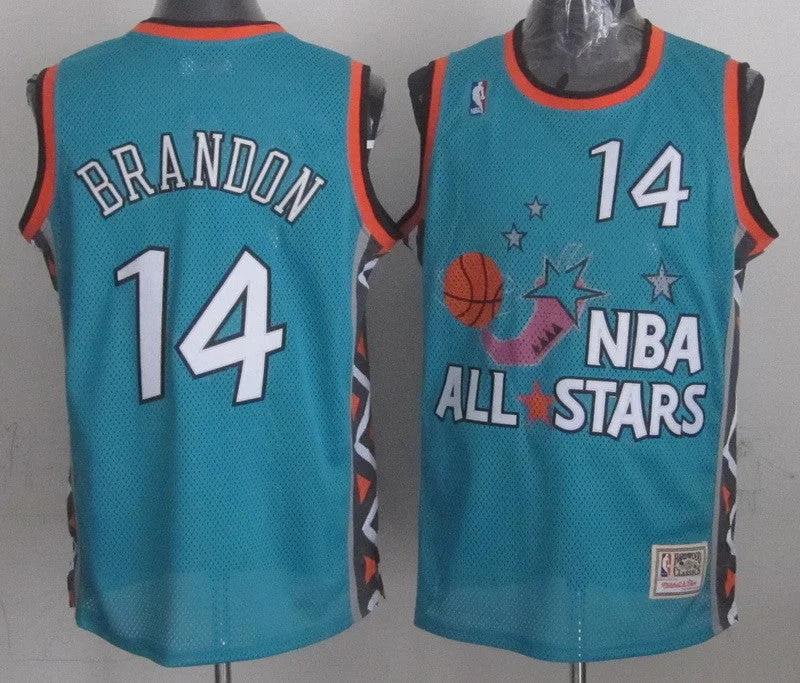 Summer Basketball Jersey-1996 All Star 14 Brandon Teal Basketball Jerseys