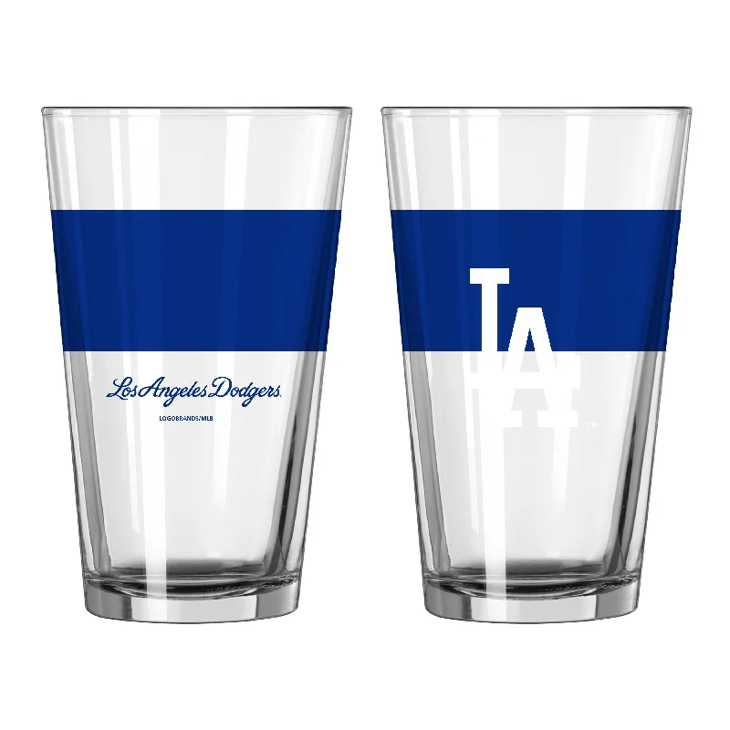 Music Band Team Mug-Los Angeles Dodgers 16oz Colorblock Pint Glass