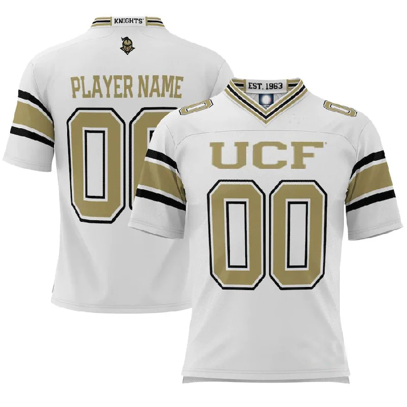 Football Coach Team Jersey-Custom U.Knights ProSphere NIL Pick-A-Player Football Jersey White Stitched American College Jerseys