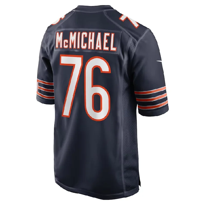 Pro Football Jersey-C.Bears #76 Steve McMichael Retired Player Game Jersey - Navy Football Jerseys