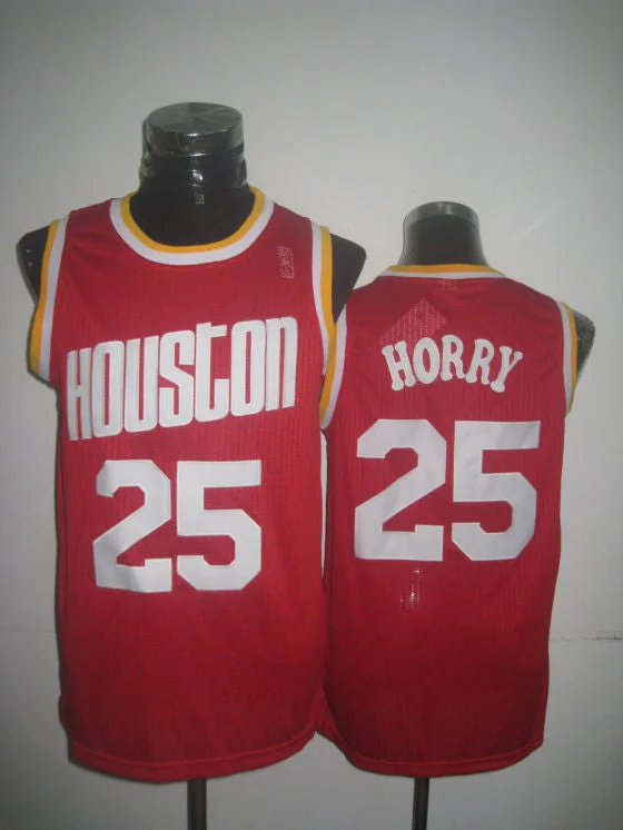 Basketball Commentator Jersey-Rockets 25 Horry Red New Revolution 30 Basketball Jerseys