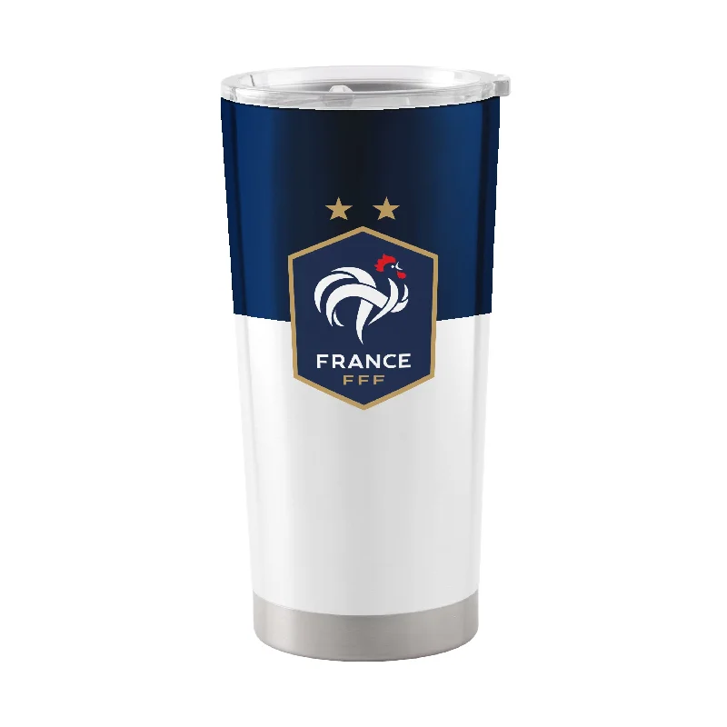 Beer Team Mug-France FC 20oz Colorblock Stainless Tumbler