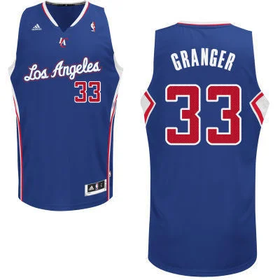 Basketball Watch Party Jersey-Clippers 33 Granger Blue New Revolution 30 Basketball Jerseys