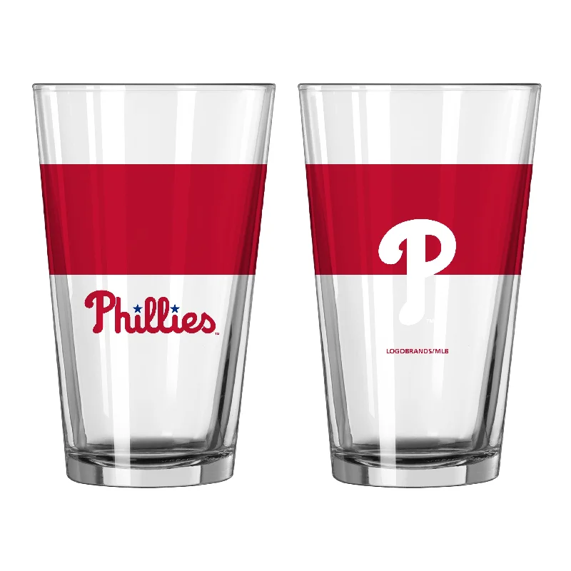 Fundraiser Team Mug-Philadelphia Phillies 16oz Colorblock Pint Glass