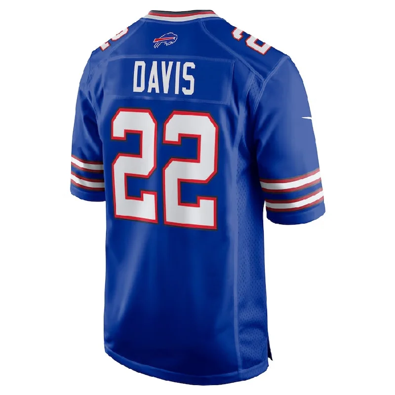 Football Tournament Jersey-B.Bills #22 Ray Davis Game Jersey - Royal Football Jerseys