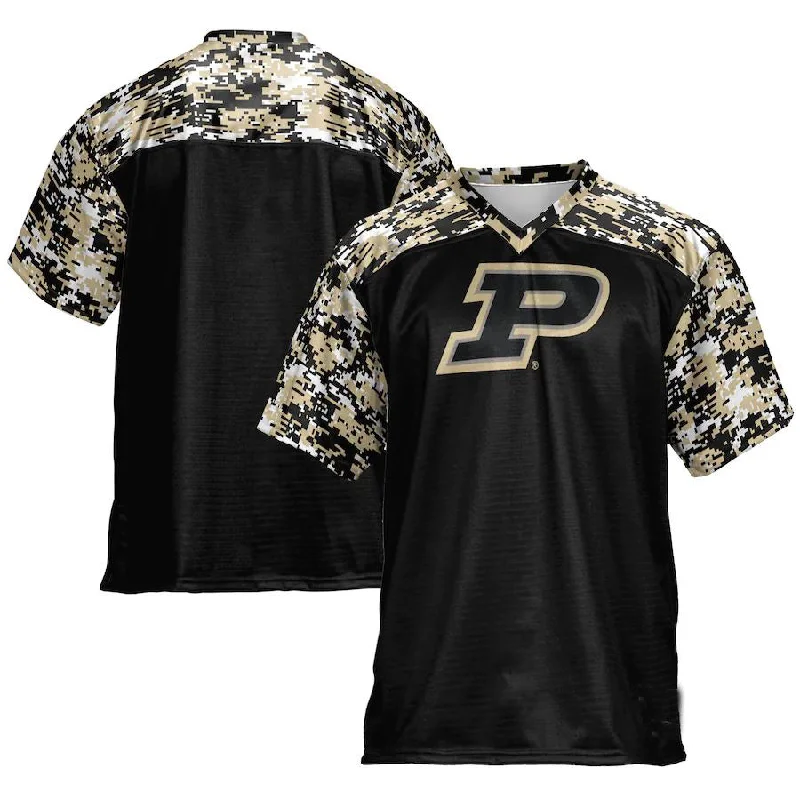 Camo Football Jersey-P.Boilermakers Football Jersey Black Stitched American College Jerseys