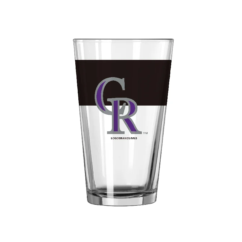 Choir Team Mug-Colorado Rockies 16oz Colorblock Pint Glass