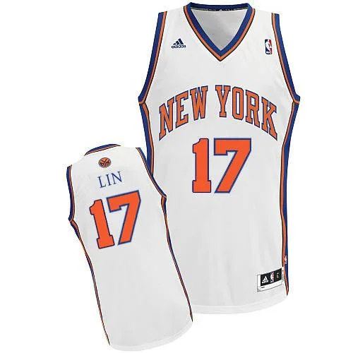 Youth Basketball Jersey-Knicks 17 Lin white kids Basketball Jerseys