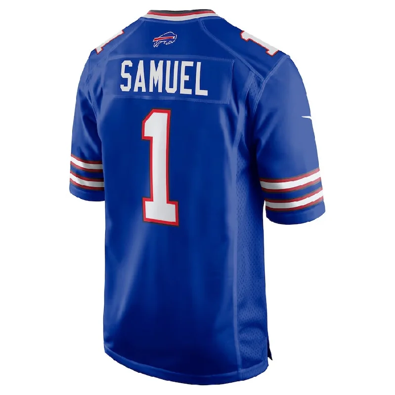 Home Game Football Jersey-B.Bills #1 Curtis Samuel Game Jersey - Royal Football Jerseys