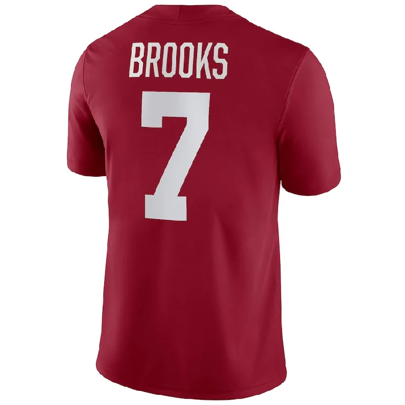 Graphic Football Jersey-A.Crimson Tide #7 Ja'Corey Brooks NIL Replica Football Jersey Stitched American College Jerseys