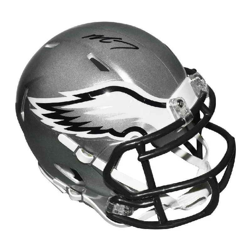 University Rugby Helmet-Michael Vick Signed Philadelphia Eagles Flash Speed Mini Football Helmet (JSA)