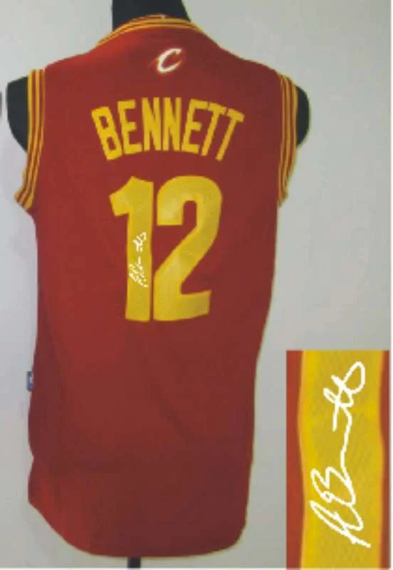 Classic Basketball Jersey-Cavaliers 12 Bennett Red Signature Edition Basketball Jerseys