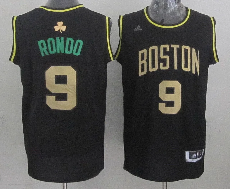 Anniversary Basketball Jersey-Celtics 9 Rondo Black New Revolution 30 Basketball Jerseys