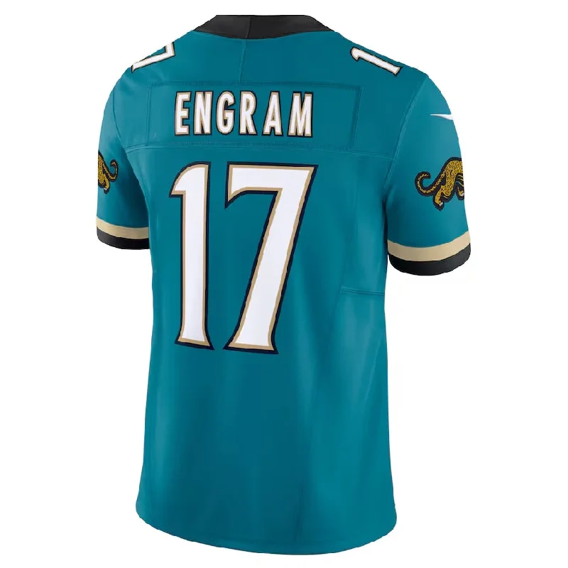 Grand Slam Football Jersey-J.Jaguars #17 Evan Engram Prowler Throwback Vapor F.U.S.E. Limited Jersey - Teal Football Jerseys