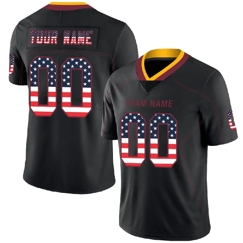 Football City Jersey-Custom W.Football Team Jerseys Stitched American Personalize Birthday Gifts Black Jersey Football Jerseys