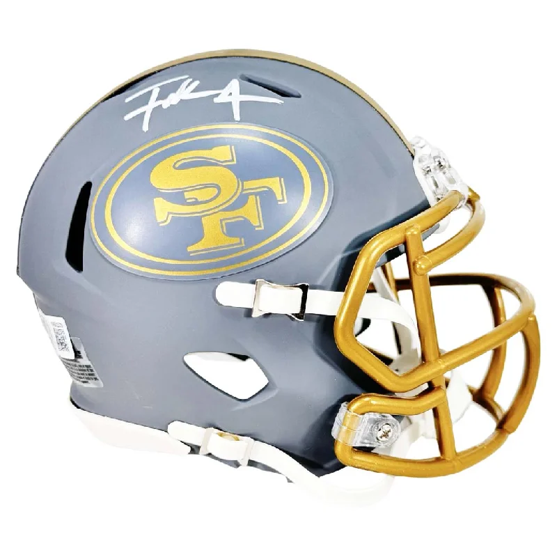 Innovative Rugby Helmet-Frank Gore Signed San Francisco 49ers Slate Alternate Speed Mini Football Helmet (Beckett)