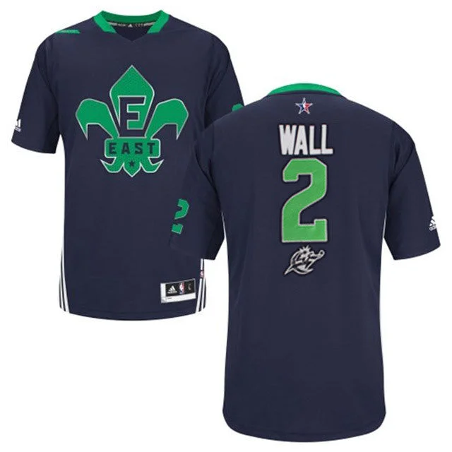 Basketball Watch Party Jersey-2014 All Star East 2 Wall Blue Swingman Basketball Jerseys