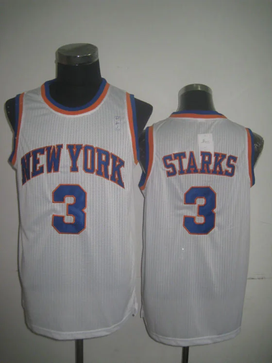 Basketball Festival Jersey-Knicks 3 Starks White Revolution 30 Basketball Jerseys