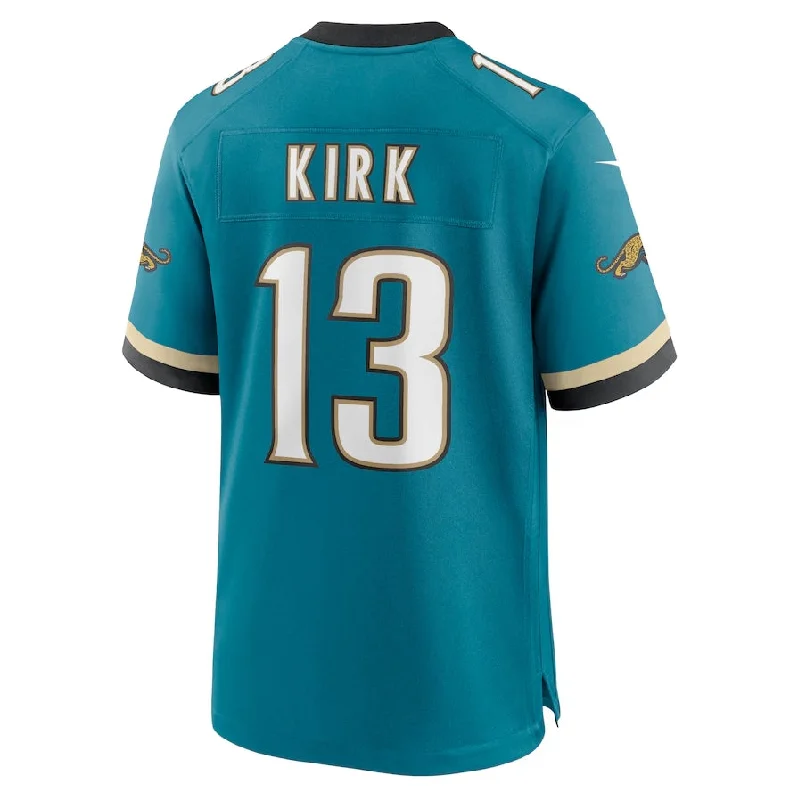 Throwback Football Jersey-J.Jaguars #13 Christian Kirk Prowler Throwback Player Game Jersey - Teal Football Jerseys