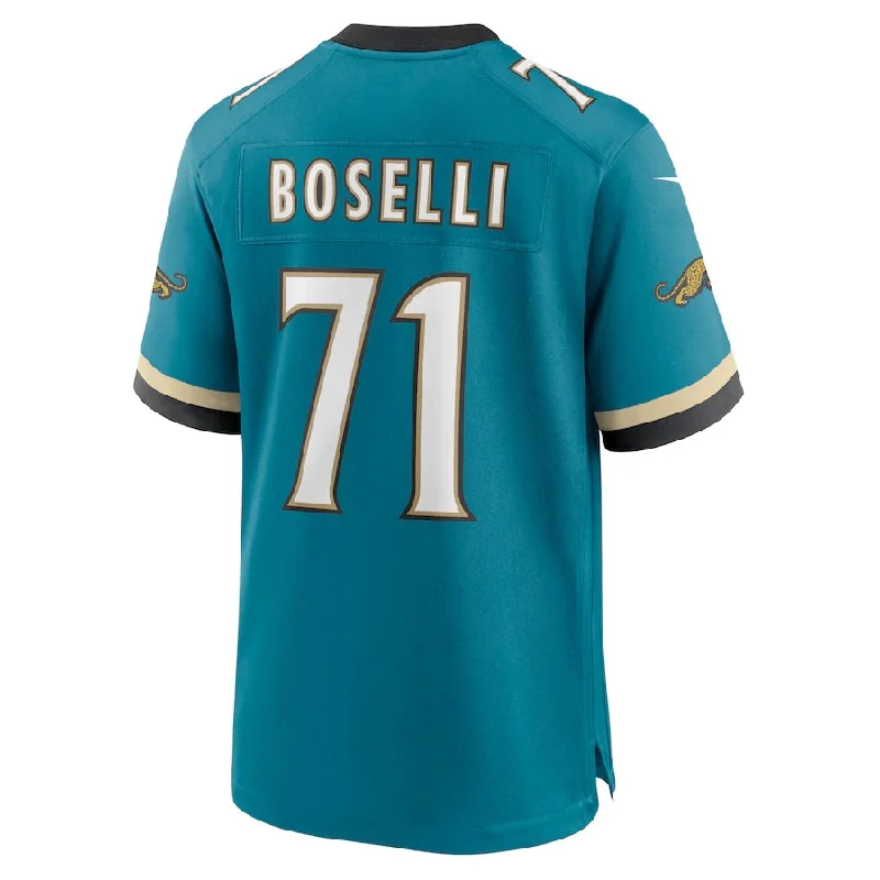 Football Party Jersey-J.Jaguars #71 Tony Boselli Prowler Throwback Retired Player Game Jersey - Teal Football Jerseys