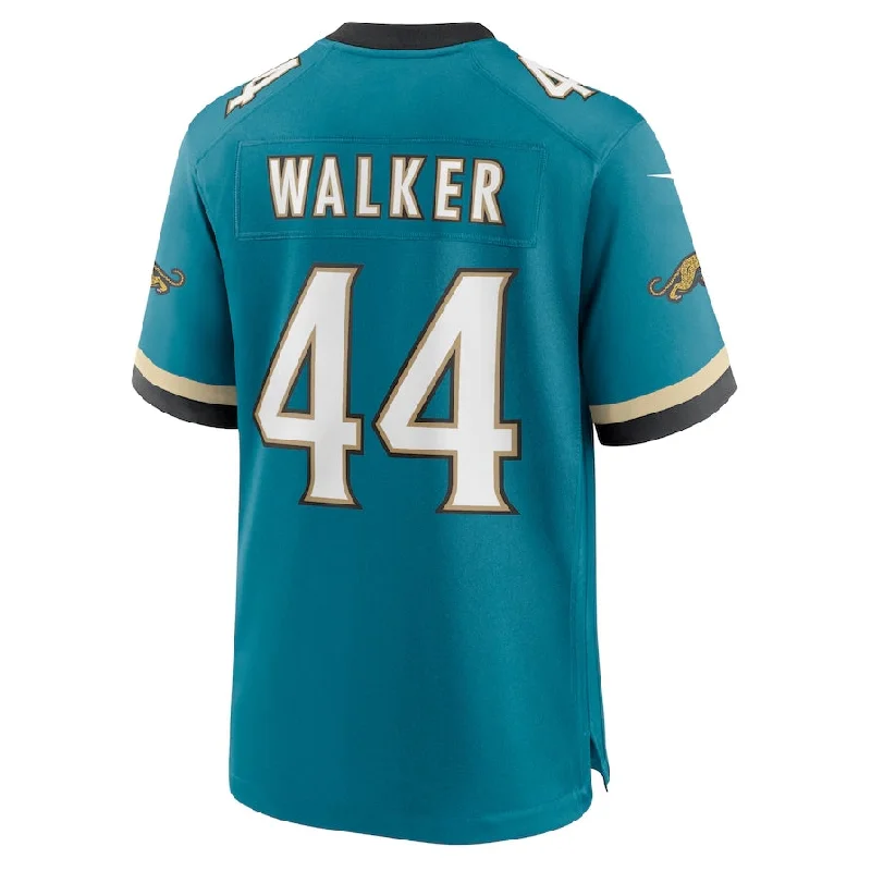 Football Road Trip Jersey-J.Jaguars #44 Travon Walker Prowler Throwback Player Game Jersey - Teal Football Jerseys