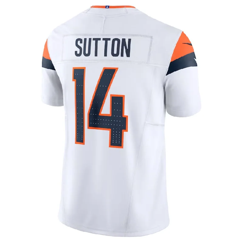 Football Fan Club Jersey-D.Broncos #14 Courtland Sutton Vapor F.U.S.E. Limited Jersey - White Football Jerseys