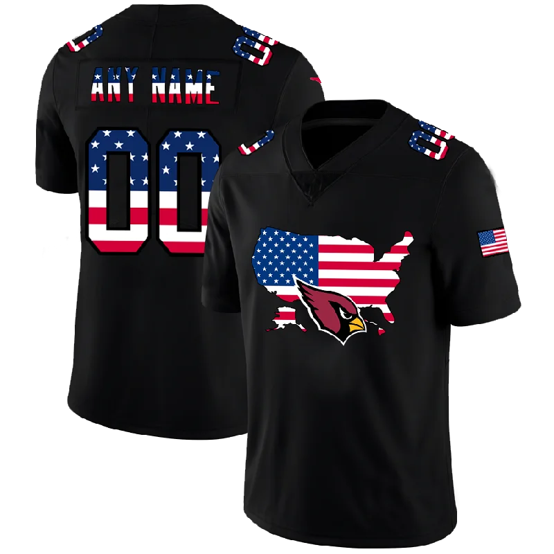 Football Collector’s Item Jersey-Custom A.Cardinal Black Limited Fashion Flag Stitched Football Jerseys