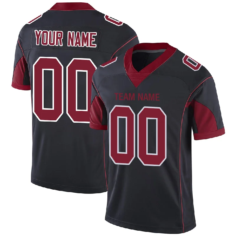 Custom Football Jersey-Custom A.Cardinal Men's American Color Rush Black Stitched Football Jerseys