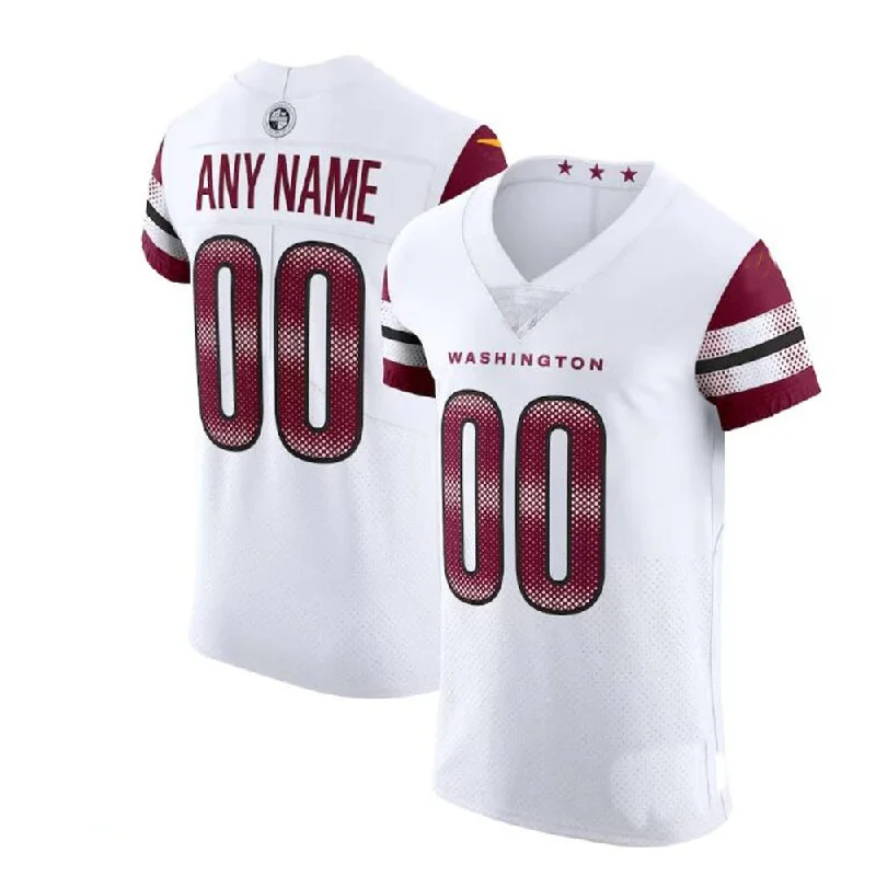 Practice Football Jersey-Custom W.Commanders White Vapor Untouchable Elite Jersey American Stitched Football Jerseys