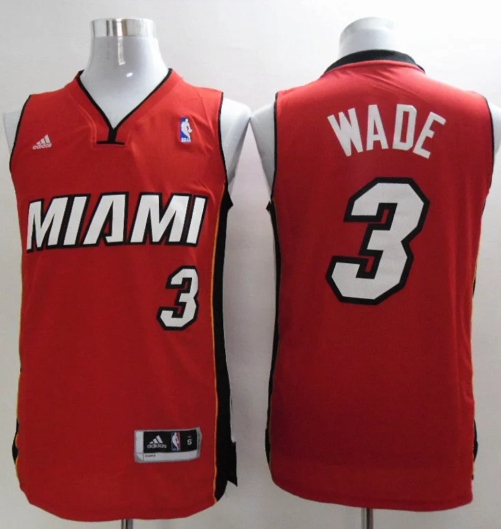 Basketball Party Jersey-Heat 3 Wade Red New Revolution 30 Basketball Jerseys