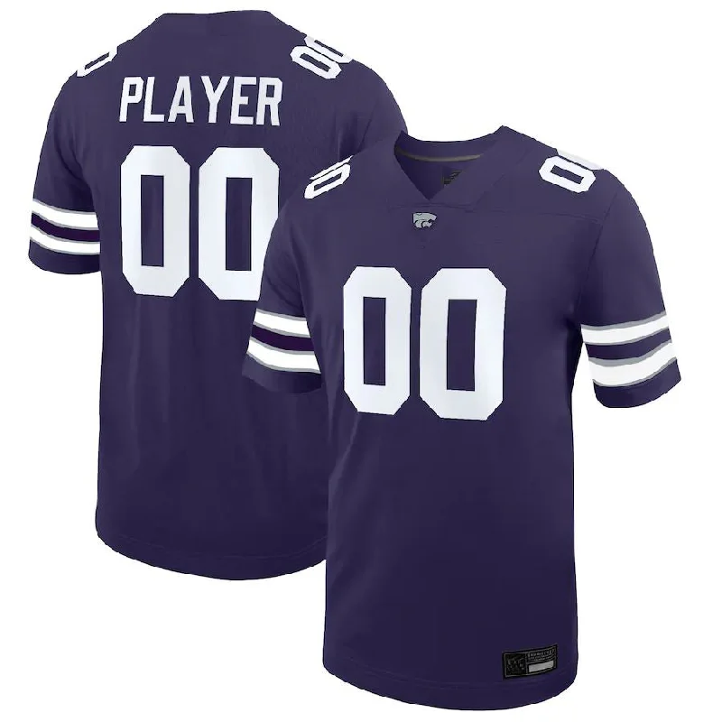 Football Trainer Jersey-Custom K.State Wildcats Pick-A-Player NIL Replica Football Jersey Purple American Stitched College Jerseys