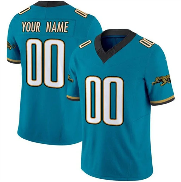 Glow-in-the-Dark Football Jersey-Custom J.Jaguars Active Player Teal 2024 F.U.S.E. Prowler Throwback Vapor Limited Stitched Football Jersey