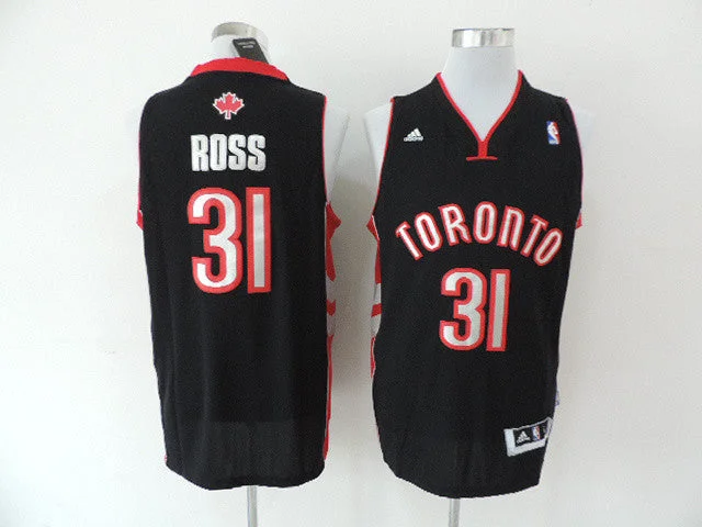 Oversized Basketball Jersey-Raptors 31 Ross Black New Revolution 30 Swingman Basketball Jerseys