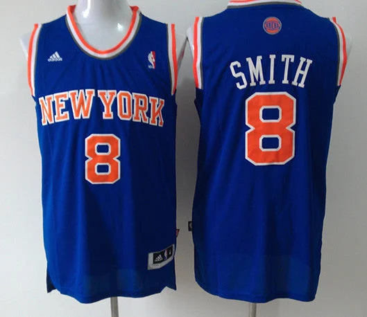 Bridesmaid Basketball Jersey-Knicks 8 Smith Blue New Revolution 30 Basketball Jerseys