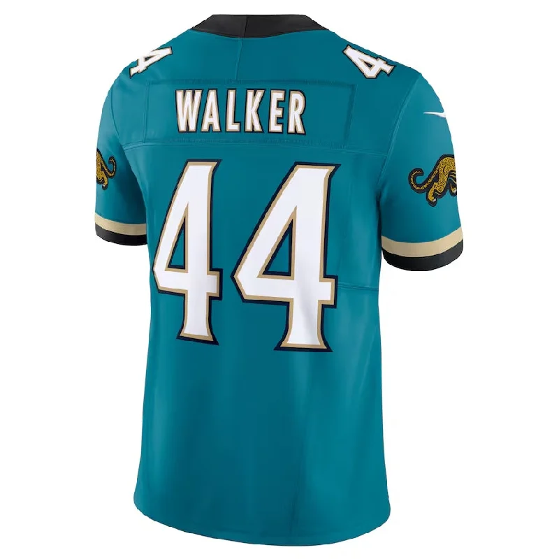 Football Watch Party Jersey-J.Jaguars #44 Travon Walker Prowler Throwback Vapor F.U.S.E. Limited Jersey - Teal Football Jerseys