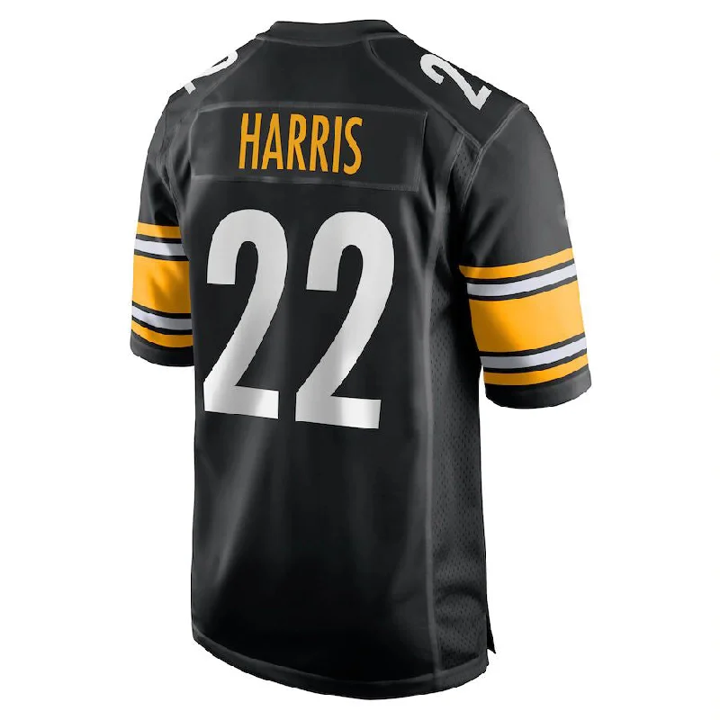 Championship Football Fan Jersey-P.Steelers #22 Najee Harris Black Football Jerseys Men Women Youth Sport Jerseys