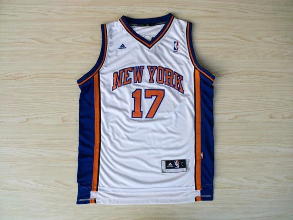 Exclusive Basketball Jersey-Knicks 17 Lin White New Revolution 30 Basketball Jerseys