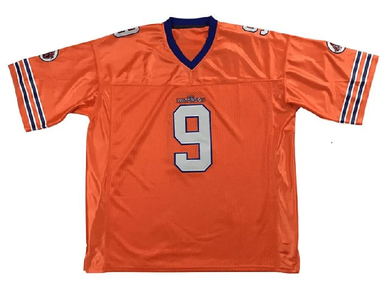 Cropped Football Jersey-Bobby Boucher Jersey Water Boy Orange