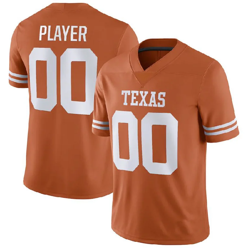 Bright Color Football Jersey-Custom T.Longhorns Pick-A-Player NIL Replica Football Jersey Texas Orange Stitched American College Jerseys