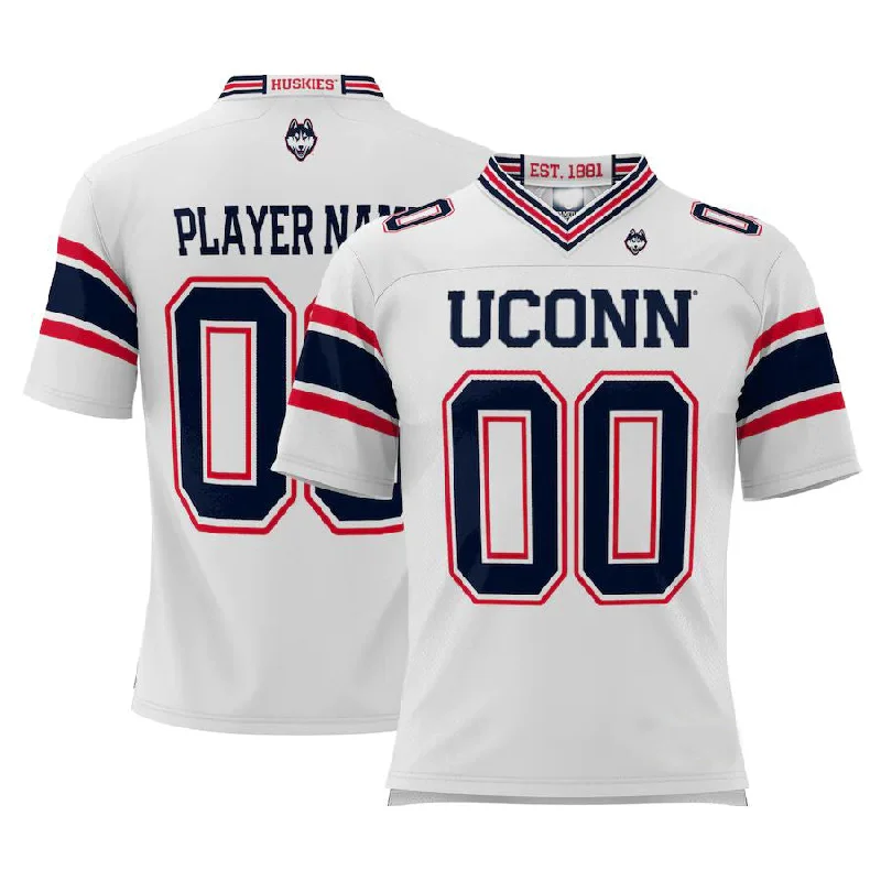 Football Collector Jersey-Custom U.Huskies ProSphere NIL Pick-A-Player Football Jersey White Stitched American College Jerseys