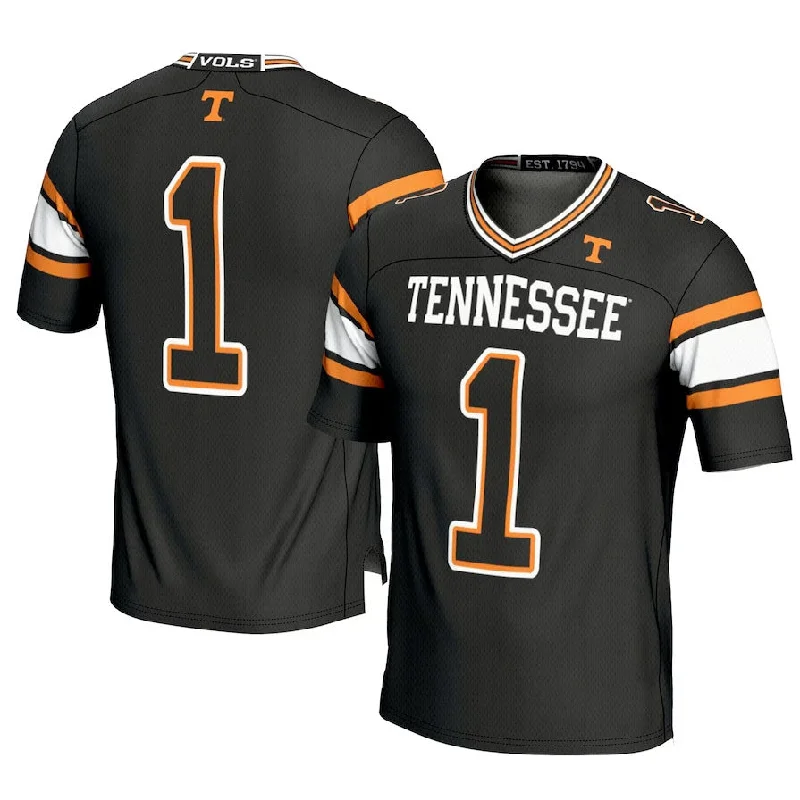 Orange Football Jersey-#1 T.Volunteers GameDay Greats Football Jersey - Black College Jerseys