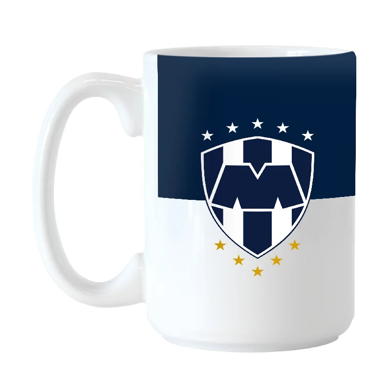 Football Team Mug-Monterrey FC 15oz Colorblock Sublimated Mug