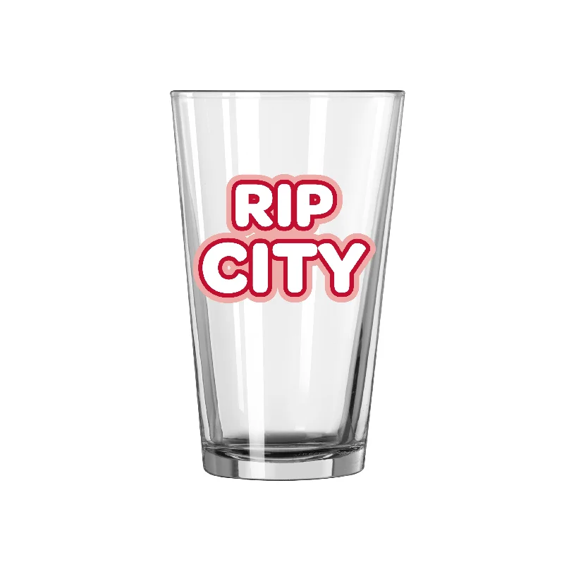 Large Team Mug-Portland Trailblazers Rip City 16oz Bubble Pint Glass