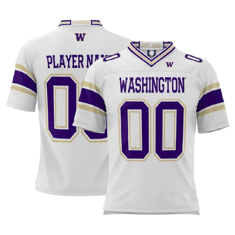 Sibling Football Jersey-Custom W.Huskies ProSphere NIL Pick-A-Player Football Jersey White Stitched American College Jerseys