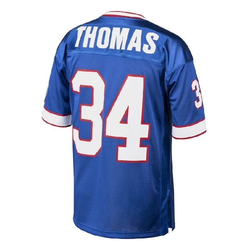 Football Franchise Jersey-B.Bills #34 Thurman Thomas 1985 Mitchell & Ness Authentic Throwback Retired Player Jersey - Royal American Stitched Football Jerseys