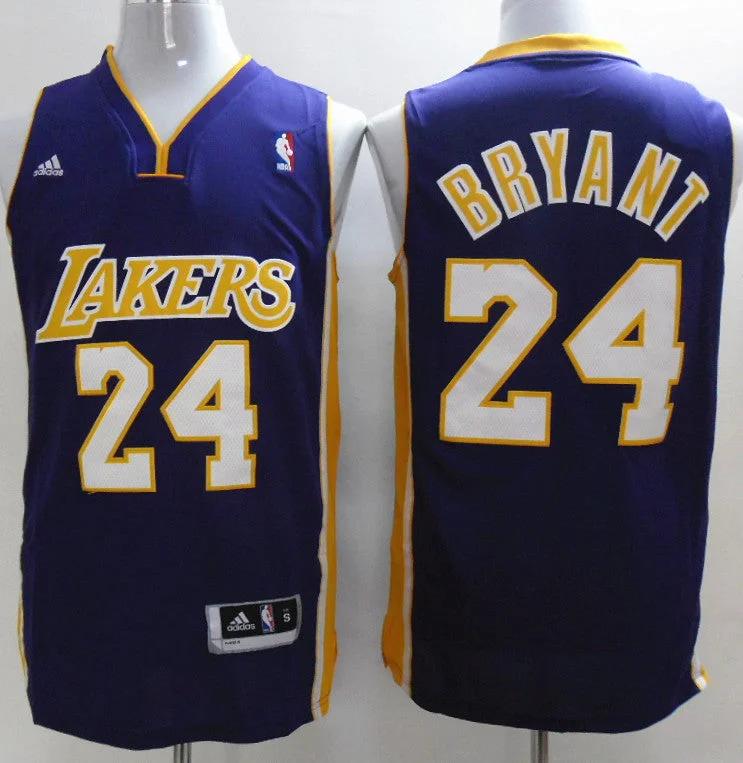 Blue Basketball Jersey-Lakers 24 Bryant Purple New Revolution 30 Basketball Jerseys